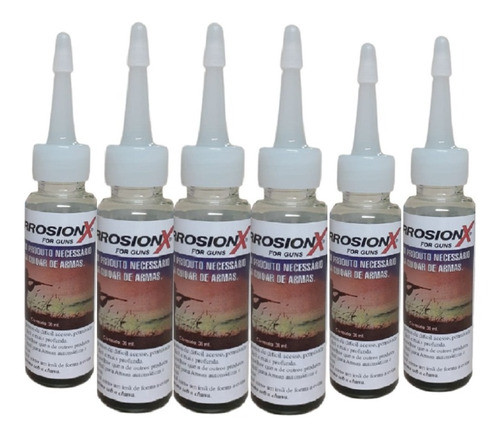 Kit 6 Corrosion X Oleo Anti Corrosão Ferrugem Para Arma 30ml 0