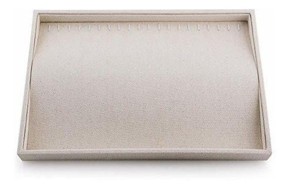 Oirlv Bandeja Apilable De Lino Para Joyas Organizador De Exh 0