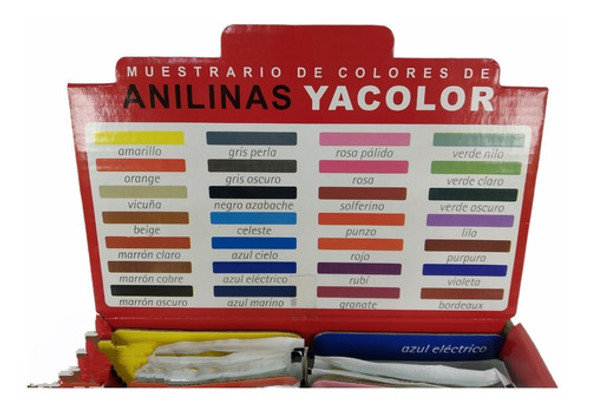 Anilina Ya Color X 30 Gr X 60 Unidades 28 Colores 1 Anilina Ya Color X 30 Gr X 60 Unidades 28 Colores 1