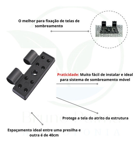 Agroclip - Presilha Para Fixação De Sombrite (50 Unidades) 1