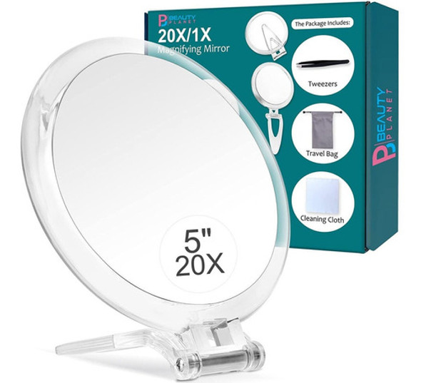Espejo Doble 20x/1x De 13cm De Diametro Con Pie 0 Espejo Doble 20x/1x De 13cm De Diametro Con Pie 0