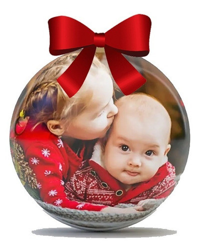 Esferas Navideñas Bolas Navidad Personalizadas Foto X 2u 0