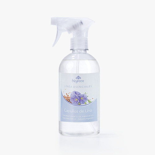 Aromatizante Biogreen Capullos De Lino 500ml Con Gatillo 0