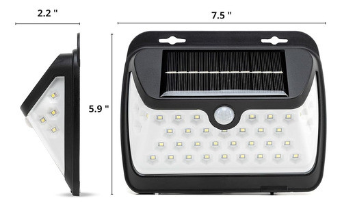 Neiko 40497a Luz Solar Exterior Con Sensor De Movimiento, Lu 1
