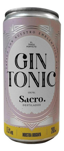 Gintonic Sacro, Lata 269 Ml. 0