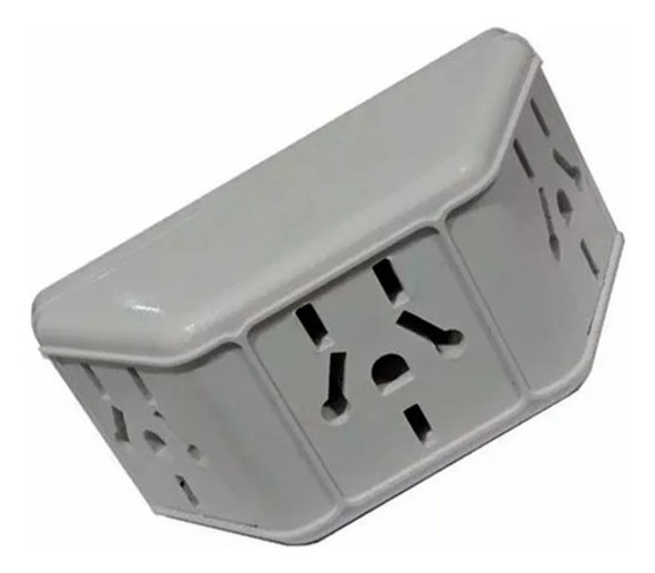 Pack X50 Adaptador Triple Piramide Ficha Chata/redonda/recta 0