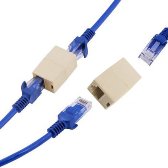 10pcs Rj45 Cat5e Acoplador Conector Extensión Banda Ancha Ca 0
