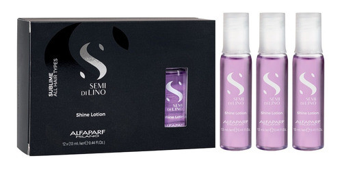 Alfaparf Kit X3 Semi Di Lino Shine Lotion Ampolla Brillo 0