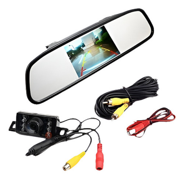 4.3  Lcd Pantalla Coche Backup Espejo Monitor De Visión Tras 0