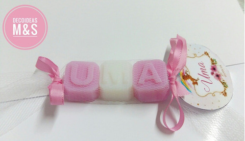 Souvenirs Jaboncitos X 40 De 3 Letras 1