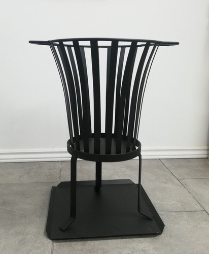 Brasero En Hierro 60cm De Alto, Boca 37cm 1