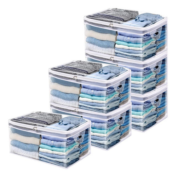 Fixwal 6 Pack Bolsa De Almacenamiento De Ropa 80l Bolsas De 0