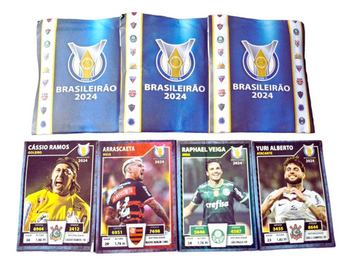 Kit 200 Cards Brasileirao 2024 Cracks Do Futebol Brasileiro 0