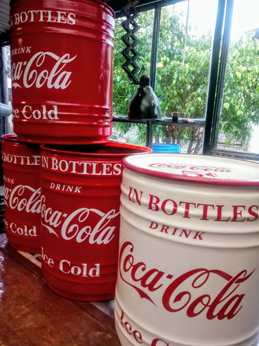 Tachos Enfriabebidas Coca Cola De 50x40 En Chapa Ideal Deco 1