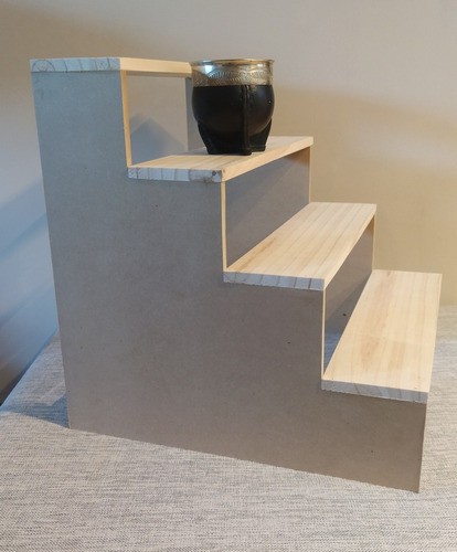 Exhibidor Para Mates 4 Niveles  Madera Y Mdf Varias Medidas 1