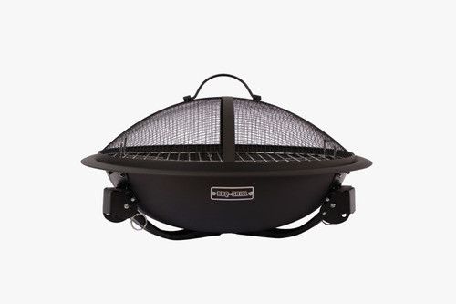 Fogonero A Leña Con Patas Plegable Y Atizador Bbq Grill 1