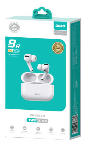 Auriculares Inalambricos Zeqi Con Base Cargadora Ze-t530 0