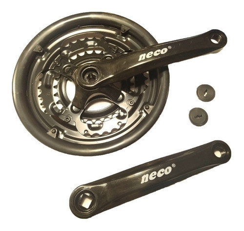 Plato Engranaje Triple Negro De Acero 6/7/8 Vel 28/38/48 0