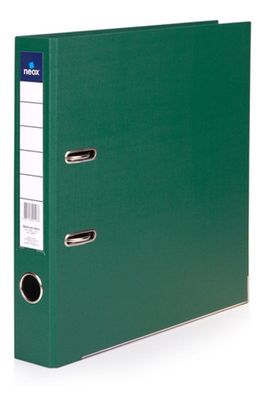 Bibliorato Neox Oficio Lomo Angosto - Verde - Mosca 1