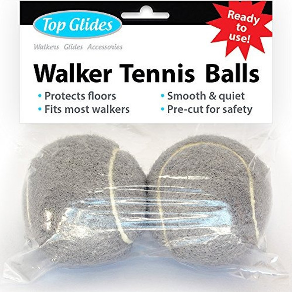 Pelotas De Tenis Top Glides Pre Cortadas P/caminadora (gris) 0