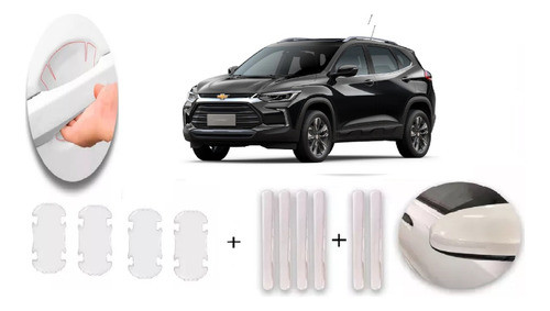 Protector Manijas +salva Puerta +retrovisores Para Tracker 1