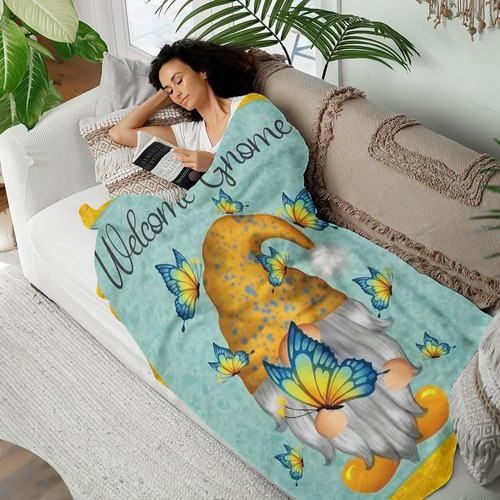 Manta De Vellón Ivarunner Vintage Gnome - 60x50in, Spring Gn 1