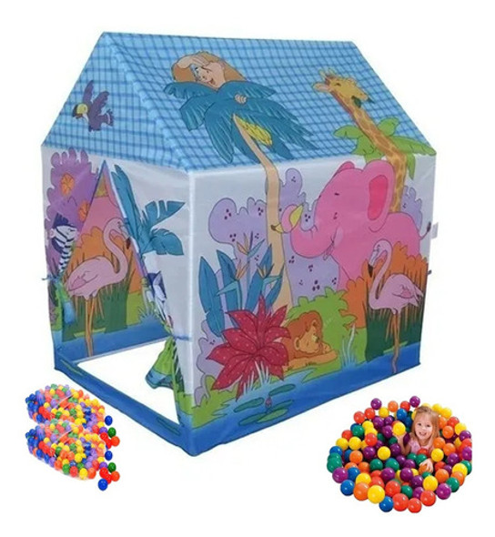 Carpa Casita Plegable Juego Para Niños Pelotero + 50 Pelotas 0