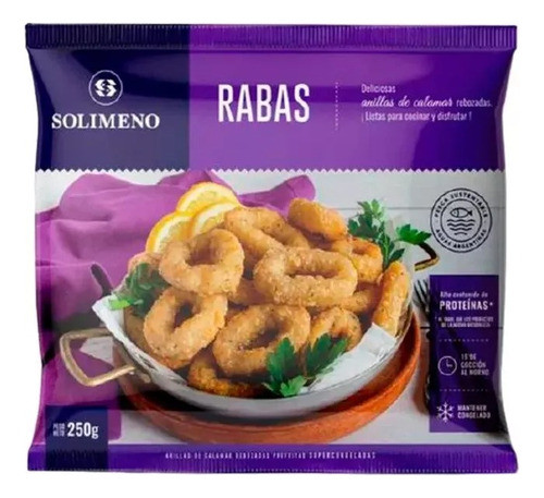 Anillas De Calamar Rabas Congeladas Solimeno 250gr ! 0