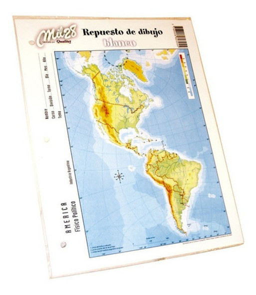 Combo Repuesto De Hojas De Dibujo N°5 5 Blancos + 5 Color 1