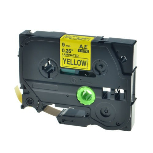 Estados Unidos 8pk Stock Negro Sobre Amarillo Tz621 Cinta De 1