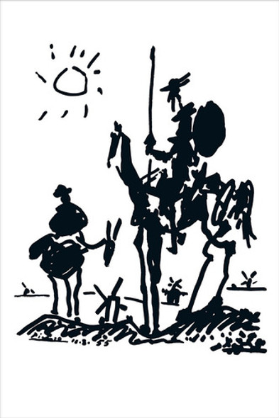 Lamina Fine Art Don Quijote Pablo Picasso 30x45 Cm Myc Arte 0