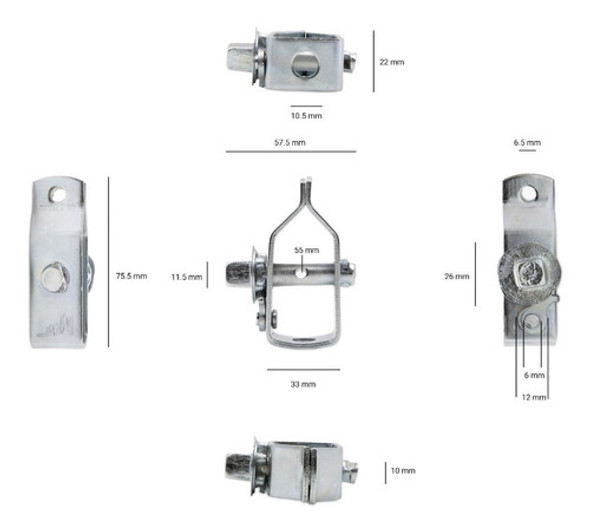 Torniquete Mini Tensor P Estirar Alambre Cable De Acero X 5u 1