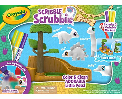 Crayola Scribble Scrubbie Mascotas Tobogán Acuático De Dinos 0
