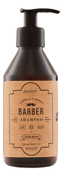 Kit Primont Barber Sh + Acondicionador + Gel Efecto Fuerte 1