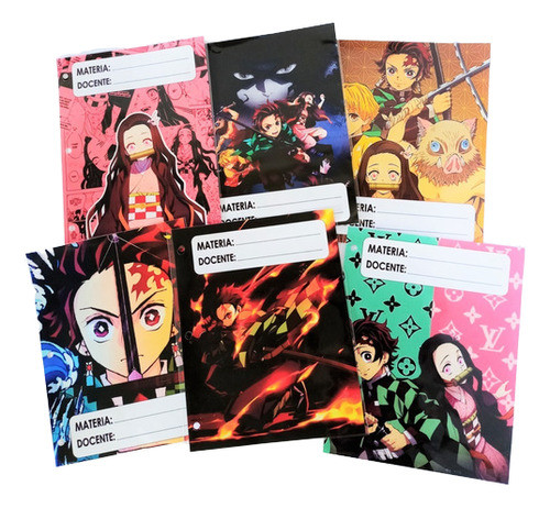 Asignaturas Escolares Para Carpeta N*3- Demon Slayer 0