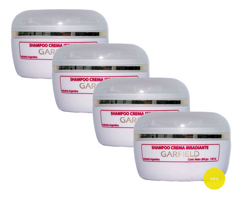 Pack Shampoo Crema Garfield Irradiante Oro 200 Gr 0