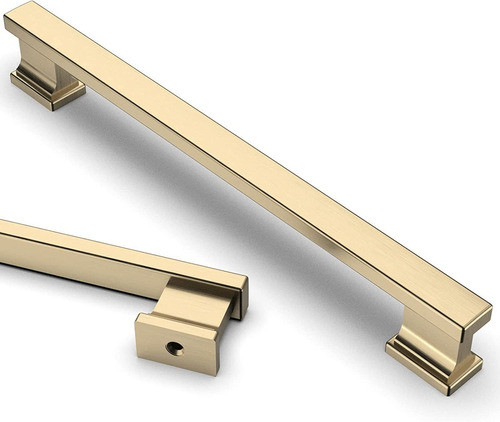 10 Tiradores De Muebles Para Cocina Asidrama-dorado Satinado 0