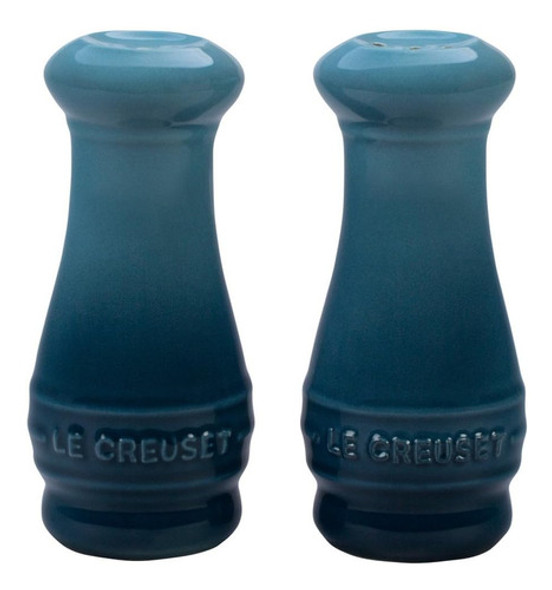 Salero Y Pimentero Le Creuset Cerámica Juego De 2 U. Marina 0 Salero Y Pimentero Le Creuset Cerámica Juego De 2 U. Marina 0