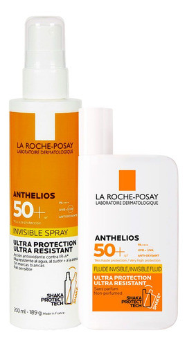 La Roche Posay Anthelios Combo Spray Fps50+ Fluido Invisible 0