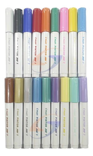Marcador Pilot Pintor F 1.0mm. Set X18 Serviciopapelero 1