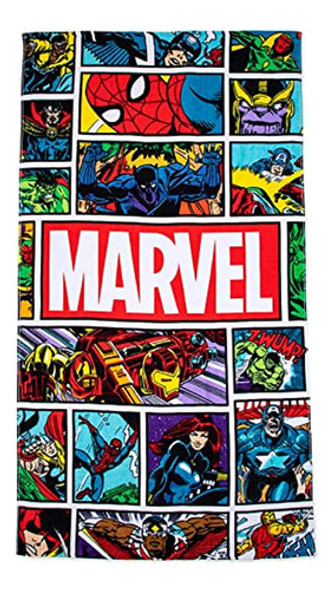 Jay Franco Marvel Comics Vintage Comic Kids Toalla Grande De 0