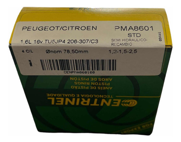 Juego De Aros Recambio Peugeot 307 1.6 De 16v.  Tu5jp4 0