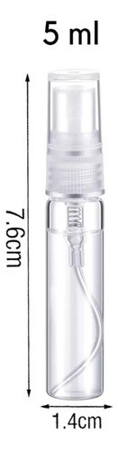 Perfumero Decant Vidrio 5ml Valvula Vaporizadora X10 Uds 0