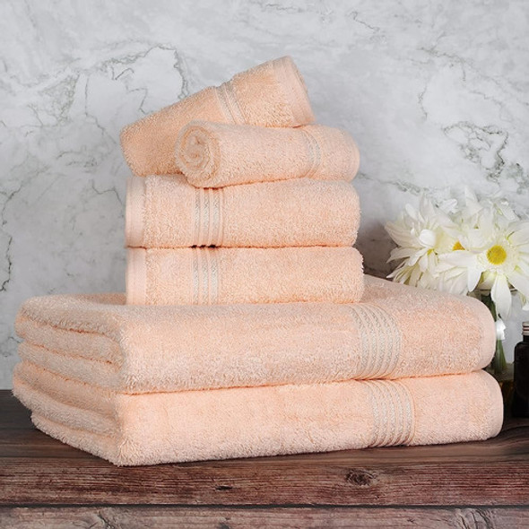 Superior Egyptian Cotton 6-piece Towel Set, Elementos Esenci 1 Superior Egyptian Cotton 6-piece Towel Set, Elementos Esenci 1
