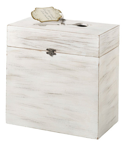 Lillian Rose White Country Rustico Caja De Tarjeta De Boda D 0