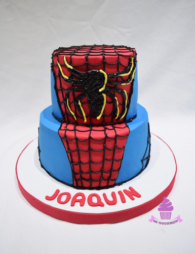 Torta De Spiderman - Ideal Para Cumpleaños - Eventos ! 0