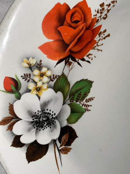 Antiguas Fuentes Loza Porcelana Con Flores Hilo De Oro Leer 0