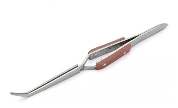 Brusela Pinza Curva Cruzada Acero Inox Proskit 1pk-117t Trabajos Delicados Smd Electrónica 0