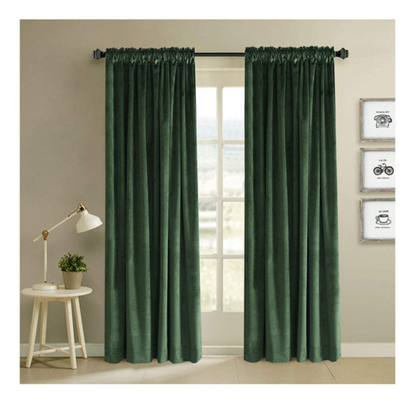 Roslyn - Cortinas De Terciopelo De Lujo 0