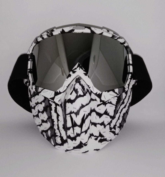Mascara Casco Moto Antiparras Espejo Cafe Racer Paintball 0 Mascara Casco Moto Antiparras Espejo Cafe Racer Paintball 0